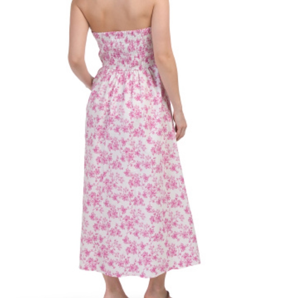 Jessica Simpson Pink Floral Midi Sundress - Picture 2 of 10